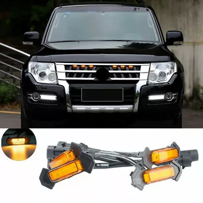 4X Front Grille LED Lights Raptor Style Grill Cover For Mitsubishi Pajero V97 93 • $27.99