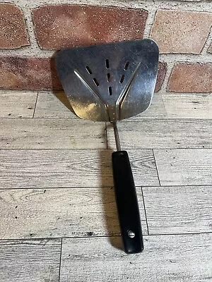 Vtg Foley Spatula Wide Slotted Stainless Steel Curved Flipper MCM Kitchen • $9.99