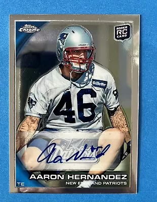 2010 Topps Chrome Aaron Hernandez New England RC Rookie Auto Autograph #C87   • $179.99