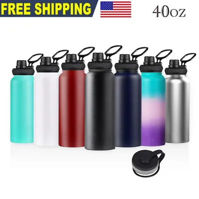 $137.89 • Buy 40oz Water Bottle Stainless Steel Vacuum Double Wall Insulation Sport Wide Mouth