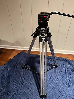 Used Manfrotto 3181 Bogen Tripod With Manfrotto 501 Fluid Head  (3433) • $270.75