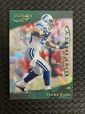 TERRY FAIR 2000 Quantum Leaf Infinity Green SSP /25 Detroit Lions RARE • $18