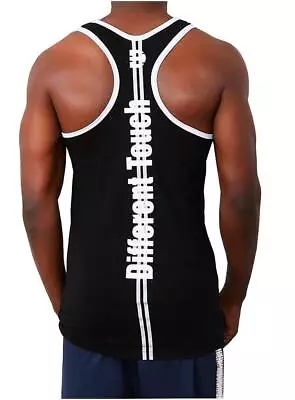 Different Touch Men's Racer Y-Back  Gym Muscle Tank Top Sleeveless Fitness • $11.99