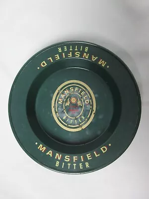 Mansfield Bitter Medium Sized Green Melamine Pub Ashtray: 15cm Diameter • £8