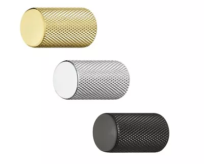 £2.99 • Buy Cupboard Drawer Knob KNURLED GRAF Pull Handle Kitchen Furniture Cabinet 17mm Dia