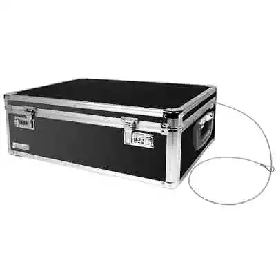 Vaultz Locking Storage Box 19.5 X 7 X 13.5 Inches Black (VZ00323) Combination L • $33.29