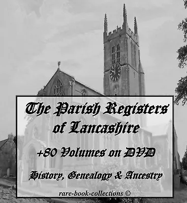 £4.85 • Buy +80 Lancashire Parish Registers On Dvd - Ancestry Family Tree History Genealogy