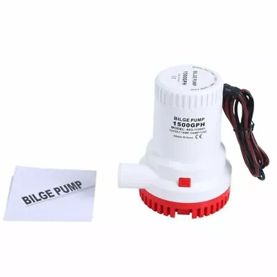 1500GPH 12V Electric Marine Submersible Bilge Sump Water Pump For Boat Yacht • $36.99