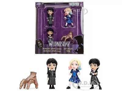 Set Of 4 Diecast Figures  Wednesday  Tv Series Metalfigs By Jada 35325 • $18.99