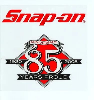  NEW  Vintage Snap-on Tools Tool Box Sticker Decal Man Cave Garage 85th Anni #10 • $18.46