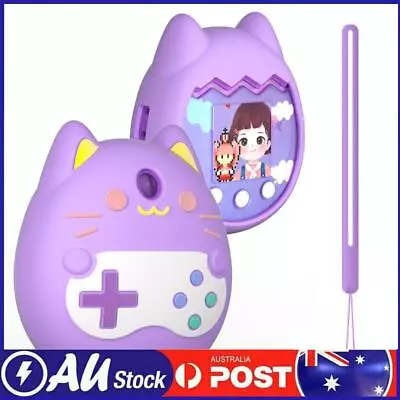 Silicone Protective Case Shockproof With Hand Strap For Tamagotchi Pix (Purple) • $11.09