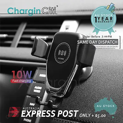 $15.99 • Buy Wireless Car Charger Gravity Car Holder Mount For IPhone 14 13 12 11 Pro Max X 8