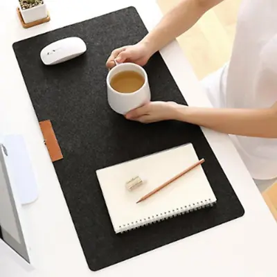 £8.95 • Buy Large Office Computer Desk Mat 700x330mm Modern Table Keyboard Mouse Pad Wool Fe