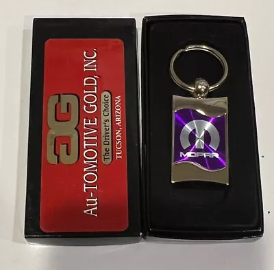 MOPAR Purple & Silver Waves Wavy Key Ring Metal NEW IN BOX • $15