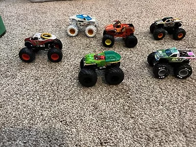 Lot Of 7 Hot Wheels Monster Jam Monster Trucks 1:64 🔥🔥🔥 • $21.62