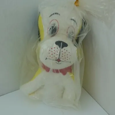 Vintage Genie Toys Plush Dog 12  Stuffed Dog New In Plastic Never Opened • $35.99