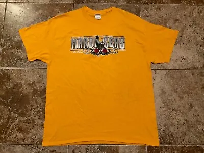 Vintage New Orleans Mardi Gras Graphic T-shirt ( Mens Xl ) Yellow Preowned  • $13.59