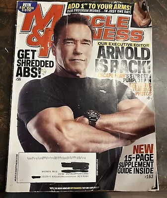 Muscle & Fitness Bodybuilding Magazine Arnold Schwarzenegger Photos October 2013 • $5.99