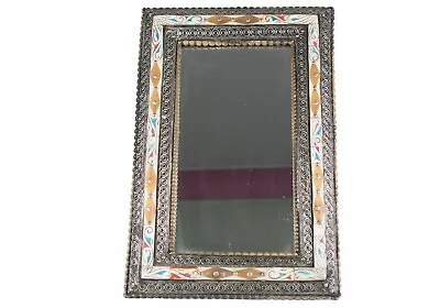 Large Wall Mirror Moroccan Bone Inlay Mirror Boho Art Deco Mirror Arabic Decor • $155