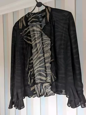 Jaeger Blouse - Size 10 - Black • £3.79