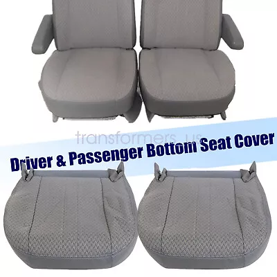 For 2003-2014 Chevy Express & GMC Savana Work Van Front Bottom Cloth Seat Cover • $43.25