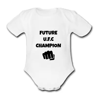 FUTURE U CHAMPION F C Babygrow Baby Vest Grow Bodysuit MMA BOXING • £9.99
