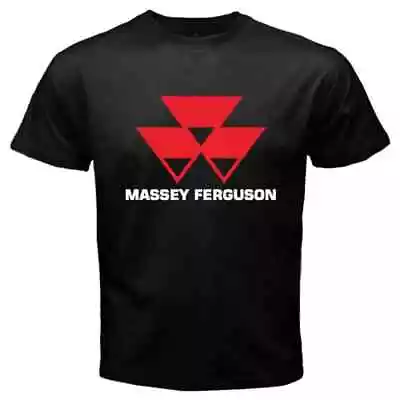 New Massey Ferguson Tractor Agriculture Logo Men's Black T-Shirt Size S-5XL • $23.99