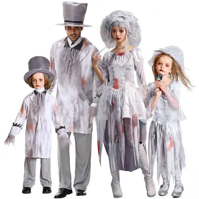 2023 Halloween Horror Ghost Vampire Costume Zombie Bride Kids Cosplay Costume • £22.78