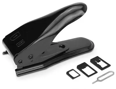 Universal Double Dual Sim Card Cutter Micro&Nano Cutting For IPhone 566 Plus7 • £6.45