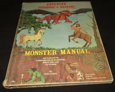 Monster Manual Advanced Dungeons & Dragons 1st Print Edition Scarce Ad&d Tsr Hc • $319.99