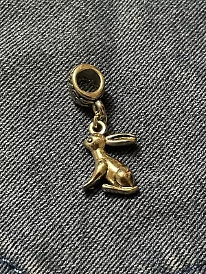 Bunny Rabbit Sat Bead Dangle Pendant Charm Easter Gift Jewellery ‘Pandoras--box’ • £1.99