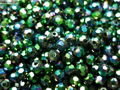 Czech Crystal 4mm Faceted Round Loose Beads For Bracelet Necklace Jewelry Making • $1.94