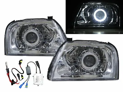 Colt 96-01 Guide LED Angel-Eye Projector HID Headlight Chrome For Mitsubishi LHD • $509.99