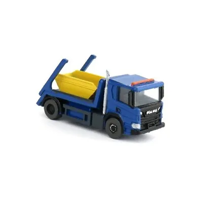 N Gauge 1:148 British Commercial Classics Skip Truck Lorry (Blue) Ready To Plant • £15.95