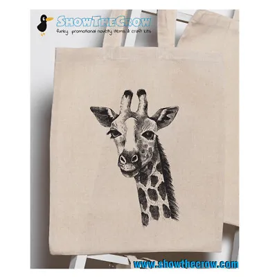 £2.79 • Buy “Giraffe Sketch” 100% Premium Cotton Tote Gift Shoppers Bag
