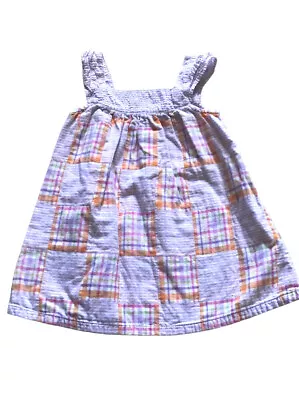 Gymboree 18-24 Months Baby Girls Pastel Plaid Gingham Patchwork Sundress Dress • $8.99