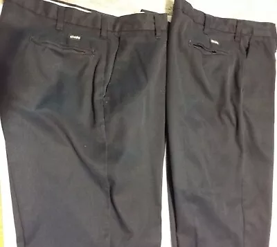 Cintas Comfort Flex Men's Navy Blue Dickie Pants 36W X 31L ~ 2 Pair ~ • $12