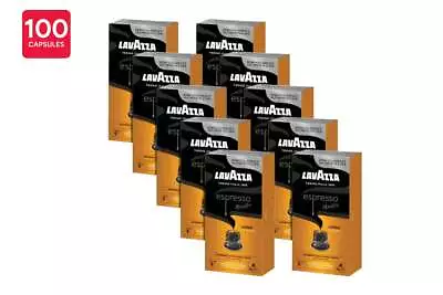 Lavazza Espresso Lungo Nespresso Compatible Coffee Capsules (10 X 10 Pack 100 • $38.09
