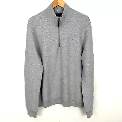 Ted Baker Mens Half Zip Sweater Gray Men Size 6 2XL US 44 • $30