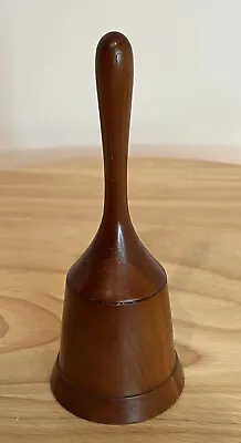 Vintage All Wooden Hand Held Ringing Bell • $11.80