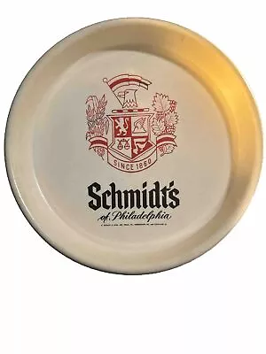 Vintage 13” Schmidt’s Of Philadelphia White Plastic Beer Barware Tray • $14.99