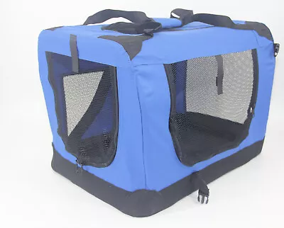 YES4PETS XXXL Portable Foldable Pet Dog Cat Puppy Soft Crate-Blue • $116