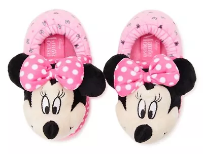 Disney Minnie Mouse Pink Girls Toddler Slippers Size 7-8 NWT • $6.99