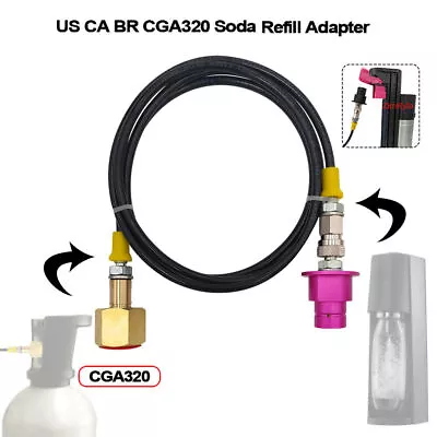 Quick Connector Adapter Hose For SodaStream Terra To External CGA320 Co2 Tank • $43.99