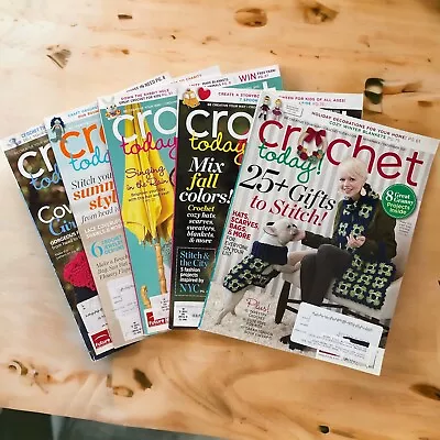 $25 • Buy Crochet Today 2011 Vintage Yarn Magazine Lot Of 5 Magazines