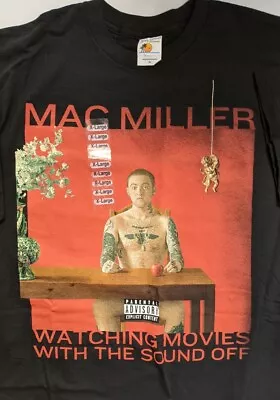 Mac Miller Watching Movies With The Sound Off T-Shirt XL • $249.99