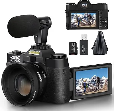 $129.96 • Buy NBD Appareil Photo Numérique 4K Appareil Photo Compact, Vlogging Camera 