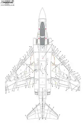 Xtradecal 48197 1:48 RAF McDonnell-Douglas Phantom FG.1/FGR.2 Stencils Part 1 • £8.09