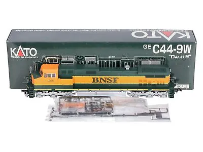 $115.56 • Buy Kato 37-1902 HO Scale BNSF GE C44-9W Dash 9 Diesel Locomotive #1005 LN/Box