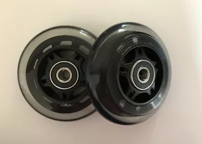 MICRO MAXI SCOOTER REPLACEMENT REAR WHEELS - Incl Rubber Sealed Bearings- 80mm • £14.25